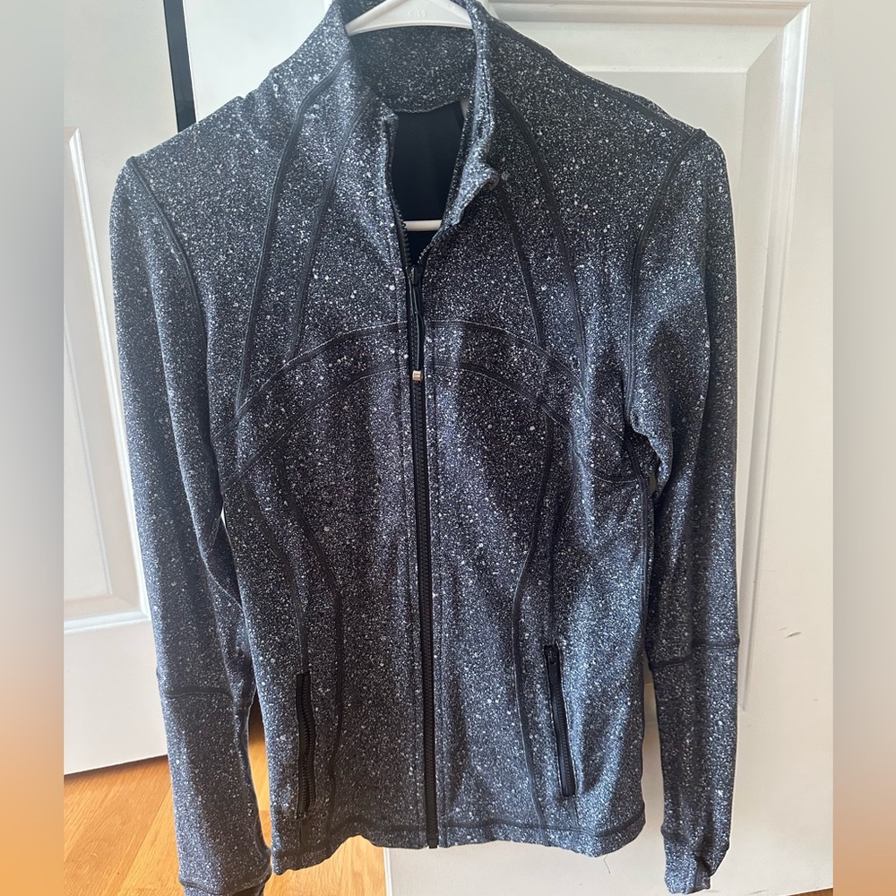 Lululemon Athletica Black & White Speckled Align Jacket